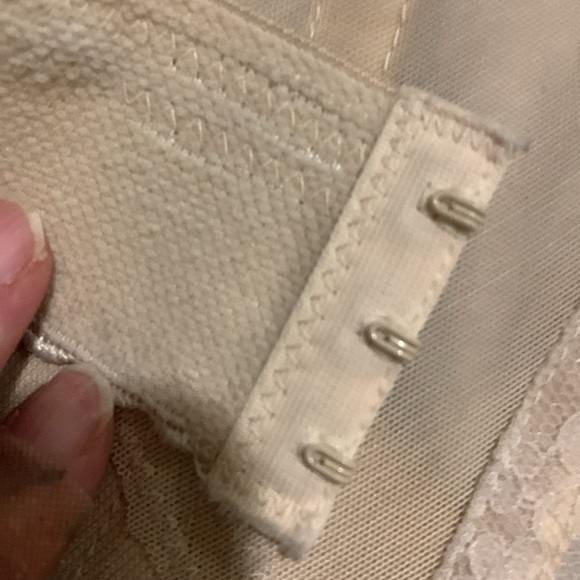 Beige lace vintage corset bustier 34C Strouse Adler Company - Picture 4 of 8